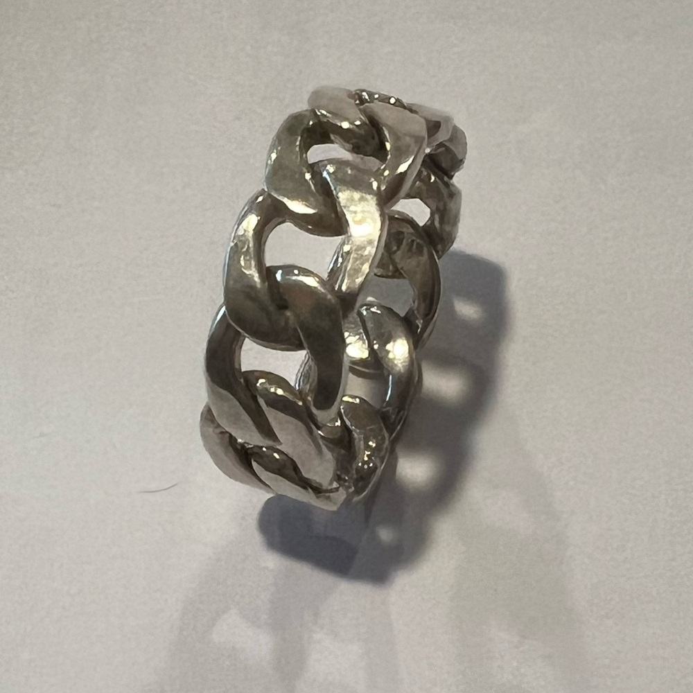 Silver Chain Link Ring